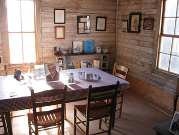 Kitchen-sitting room at the plankhouse